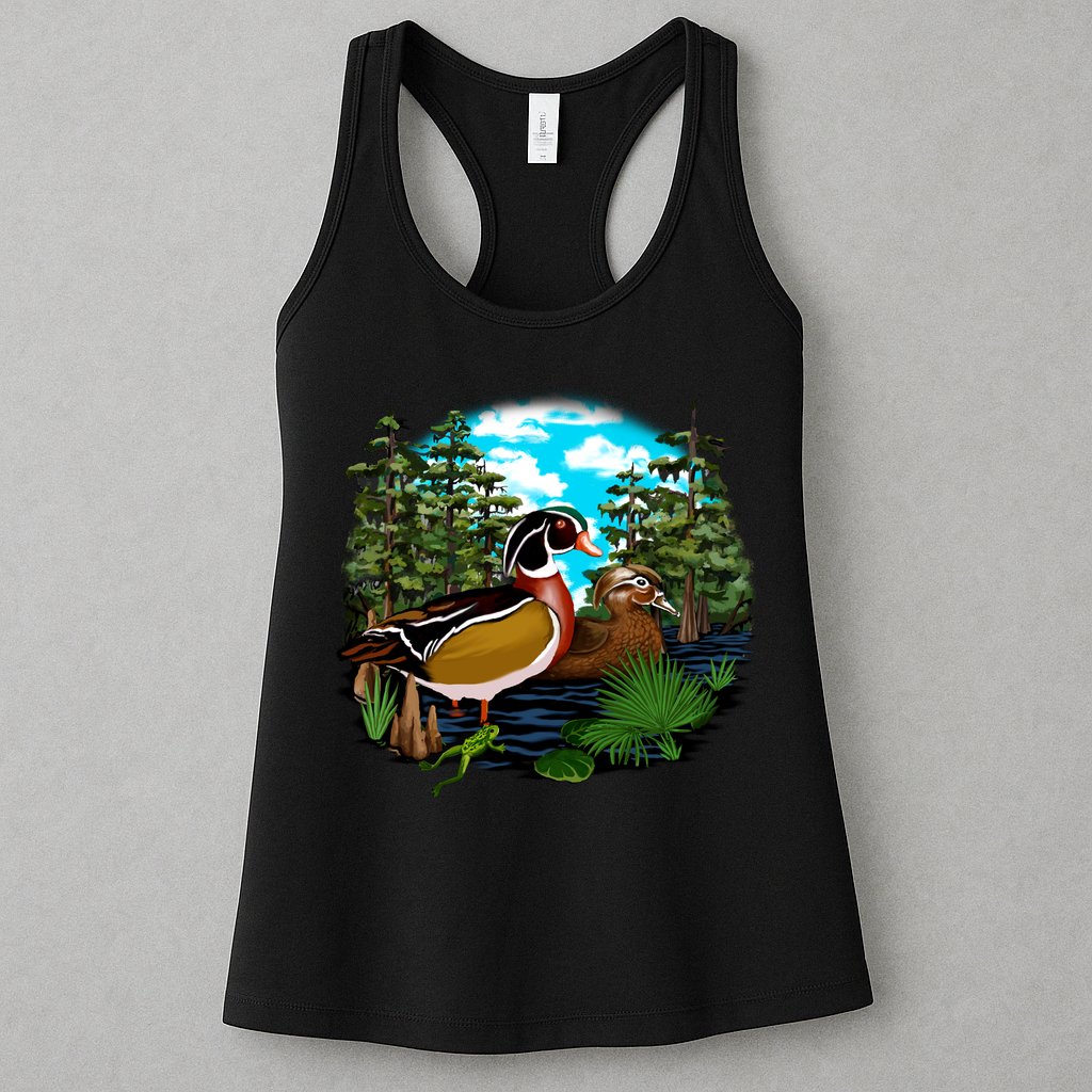 Wildlife - Ducks Portrait Womens Tank Top