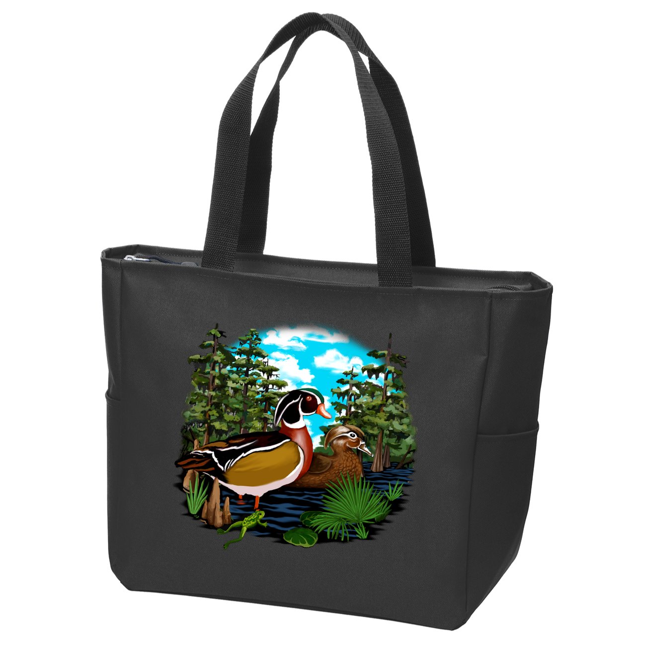 Wildlife - Ducks Portrait Zip Tote Bag