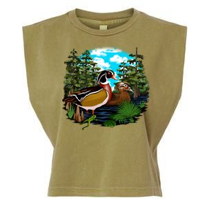 Wildlife - Ducks Portrait Garment-Dyed Women's Muscle Tee