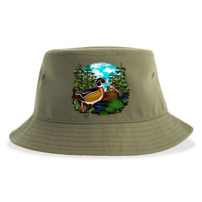 Wildlife - Ducks Portrait Sustainable Bucket Hat