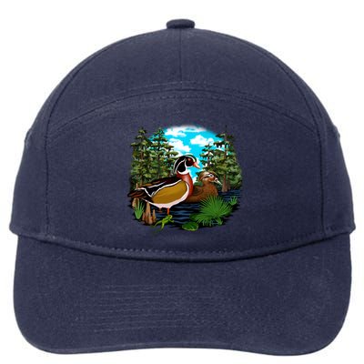 Wildlife - Ducks Portrait 7-Panel Snapback Hat