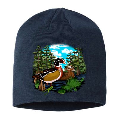 Wildlife - Ducks Portrait Sustainable Beanie