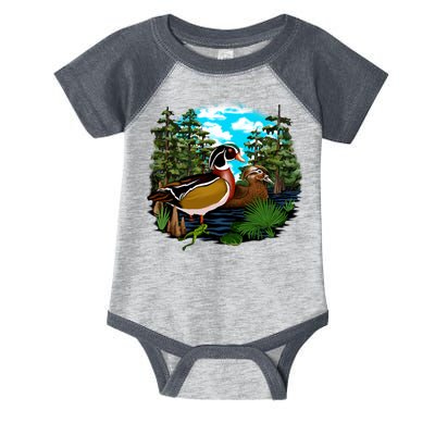 Wildlife - Ducks Portrait Infant Baby Jersey Bodysuit