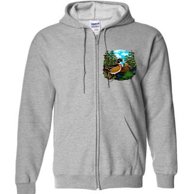 Wildlife - Ducks Portrait Full Zip Hoodie