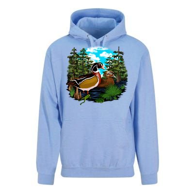 Wildlife - Ducks Portrait Unisex Surf Hoodie