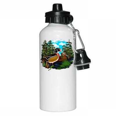 Wildlife - Ducks Portrait Aluminum Water Bottle