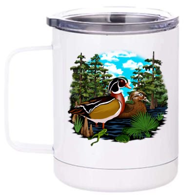 Wildlife - Ducks Portrait 12 oz Stainless Steel Tumbler Cup