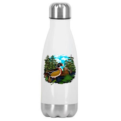 Wildlife - Ducks Portrait Stainless Steel Insulated Water Bottle