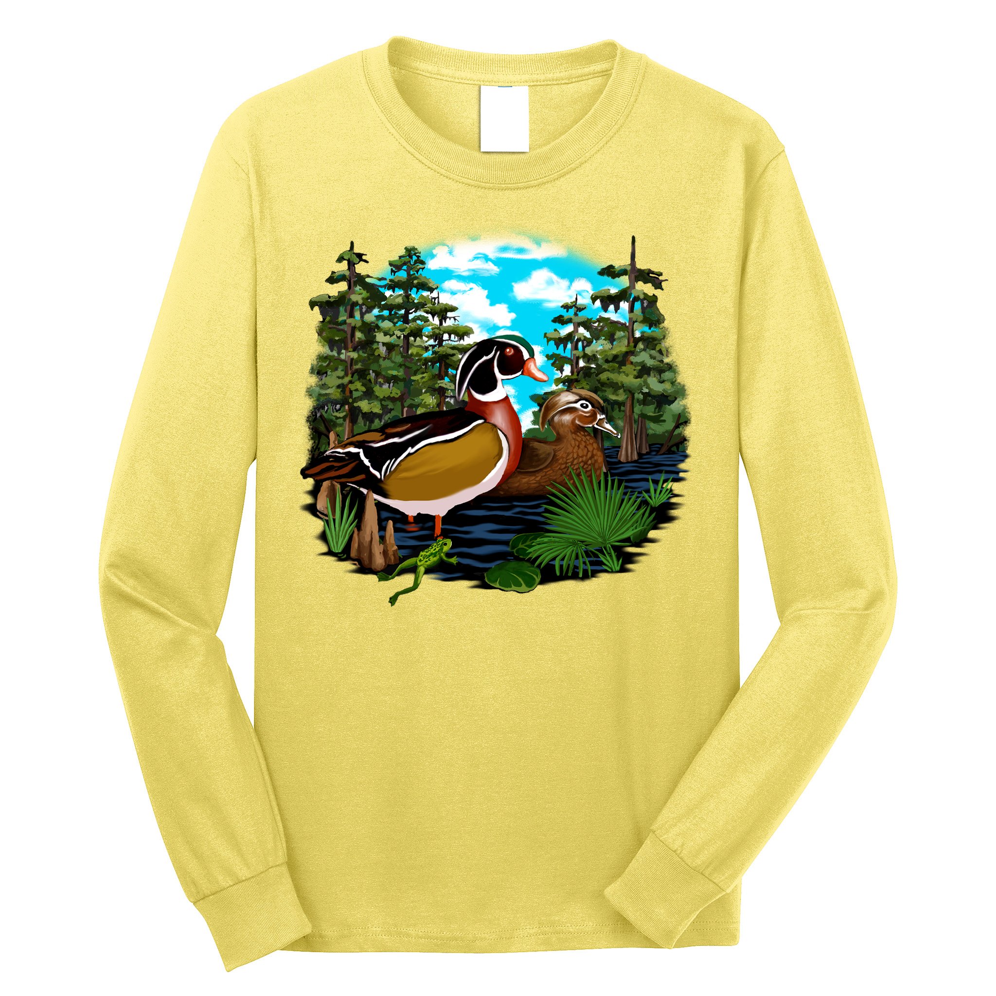 Wildlife - Ducks Portrait Long Sleeve Shirt