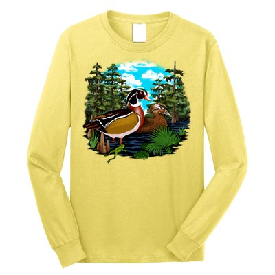 Wildlife - Ducks Portrait Long Sleeve Shirt