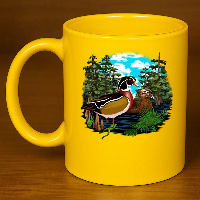 Wildlife - Ducks Portrait 11oz C Handle Ceramic Mug