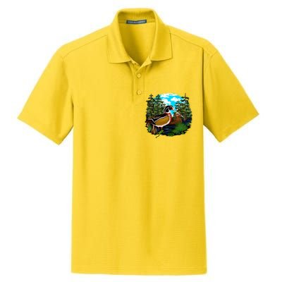 Wildlife - Ducks Portrait Dry Zone Grid Polo