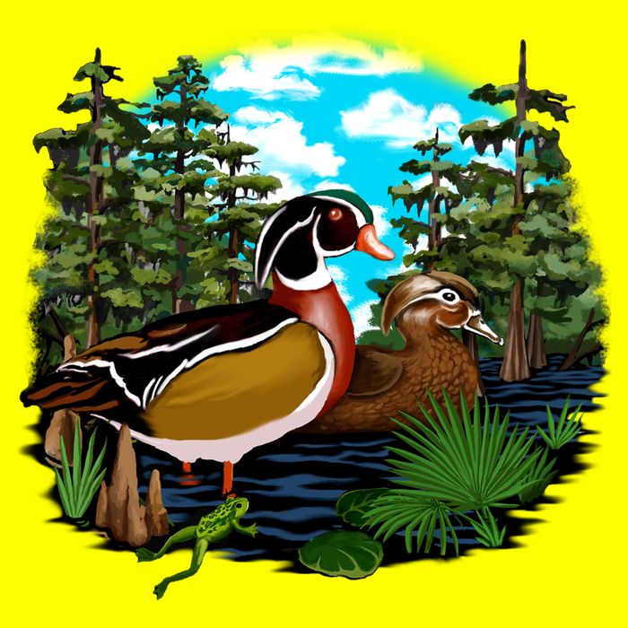 Wildlife - Ducks Portrait 25L Jumbo Tote