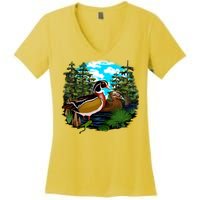 Wildlife - Ducks Portrait Women's V-Neck T-Shirt