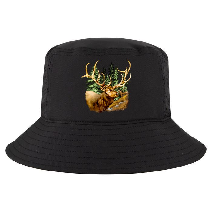 Wildlife - Elk Portrait Cool Comfort Performance Bucket Hat