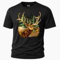 Wildlife - Elk Portrait Cooling Performance Crew T-Shirt