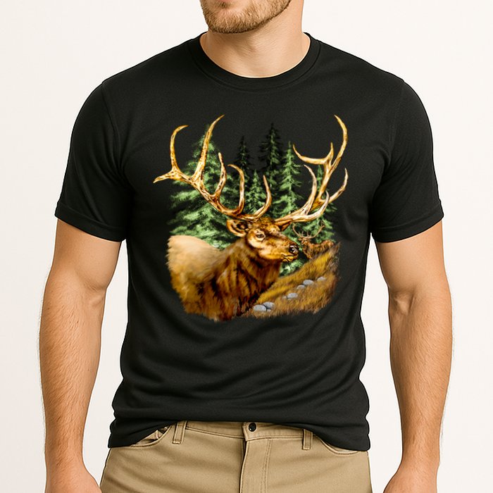 Wildlife - Elk Portrait Cooling Performance Crew T-Shirt