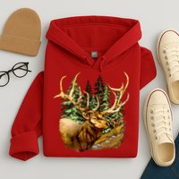 Wildlife - Elk Portrait Hoodie