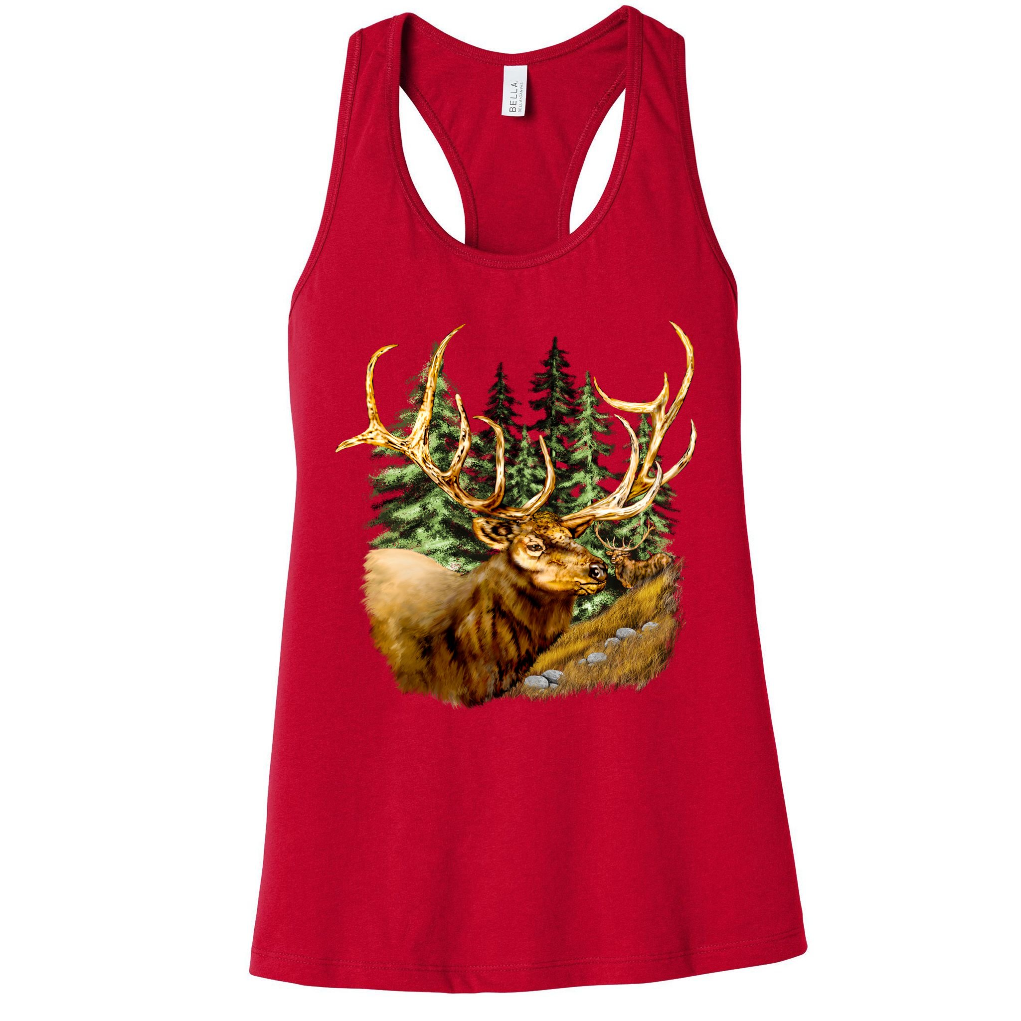 Wildlife - Elk Portrait Womens Tank Top