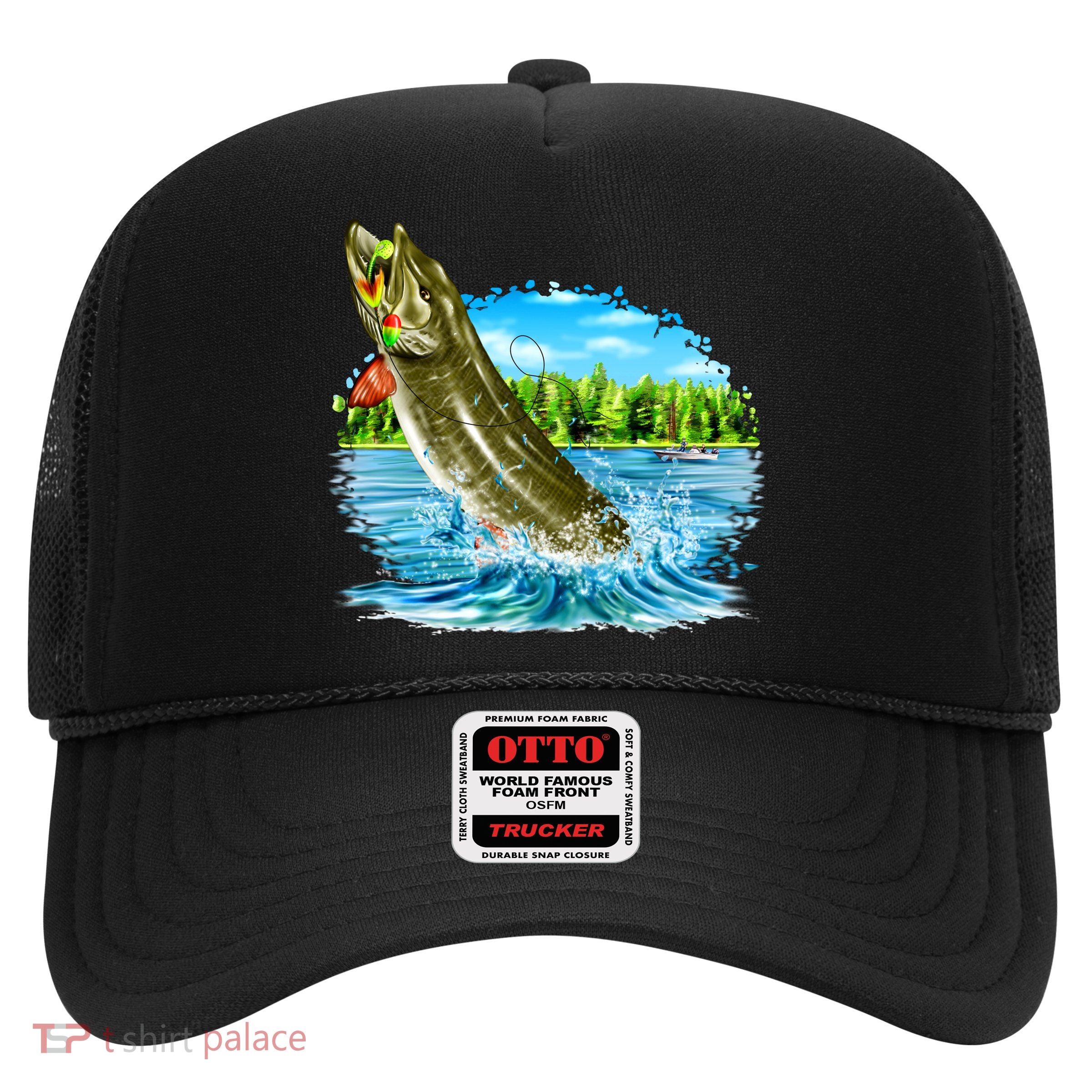 Wildlife - Fishing Muskie Fish Portrait Trucker Hat