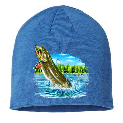 Wildlife - Fishing Muskie Fish Portrait Sustainable Beanie