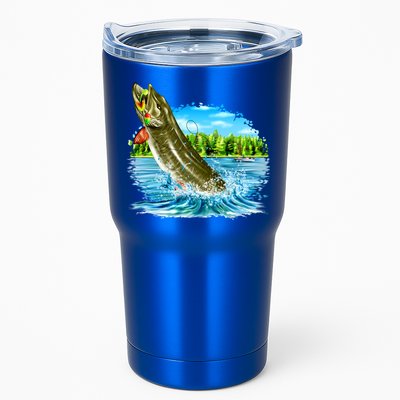 Wildlife - Fishing Muskie Fish Portrait Tumbler