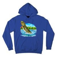 Wildlife - Fishing Muskie Fish Portrait Tall Hoodie