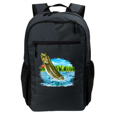 Wildlife - Fishing Muskie Fish Portrait Daily Commute Backpack