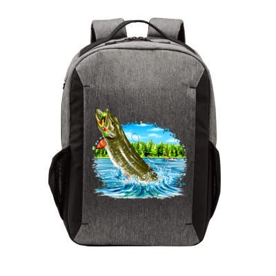 Wildlife - Fishing Muskie Fish Portrait Vector Backpack