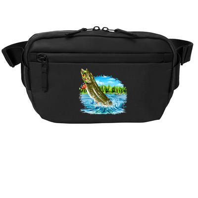 Wildlife - Fishing Muskie Fish Portrait Crossbody Pack