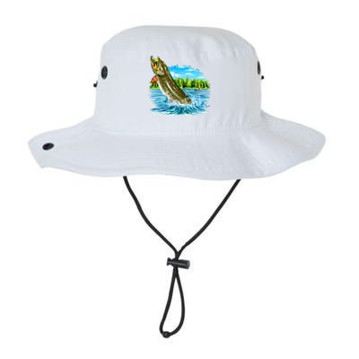 Wildlife - Fishing Muskie Fish Portrait Legacy Cool Fit Booney Bucket Hat