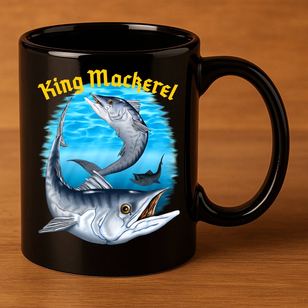 Wildlife - King Mackerel Fish 11oz C Handle Ceramic Mug