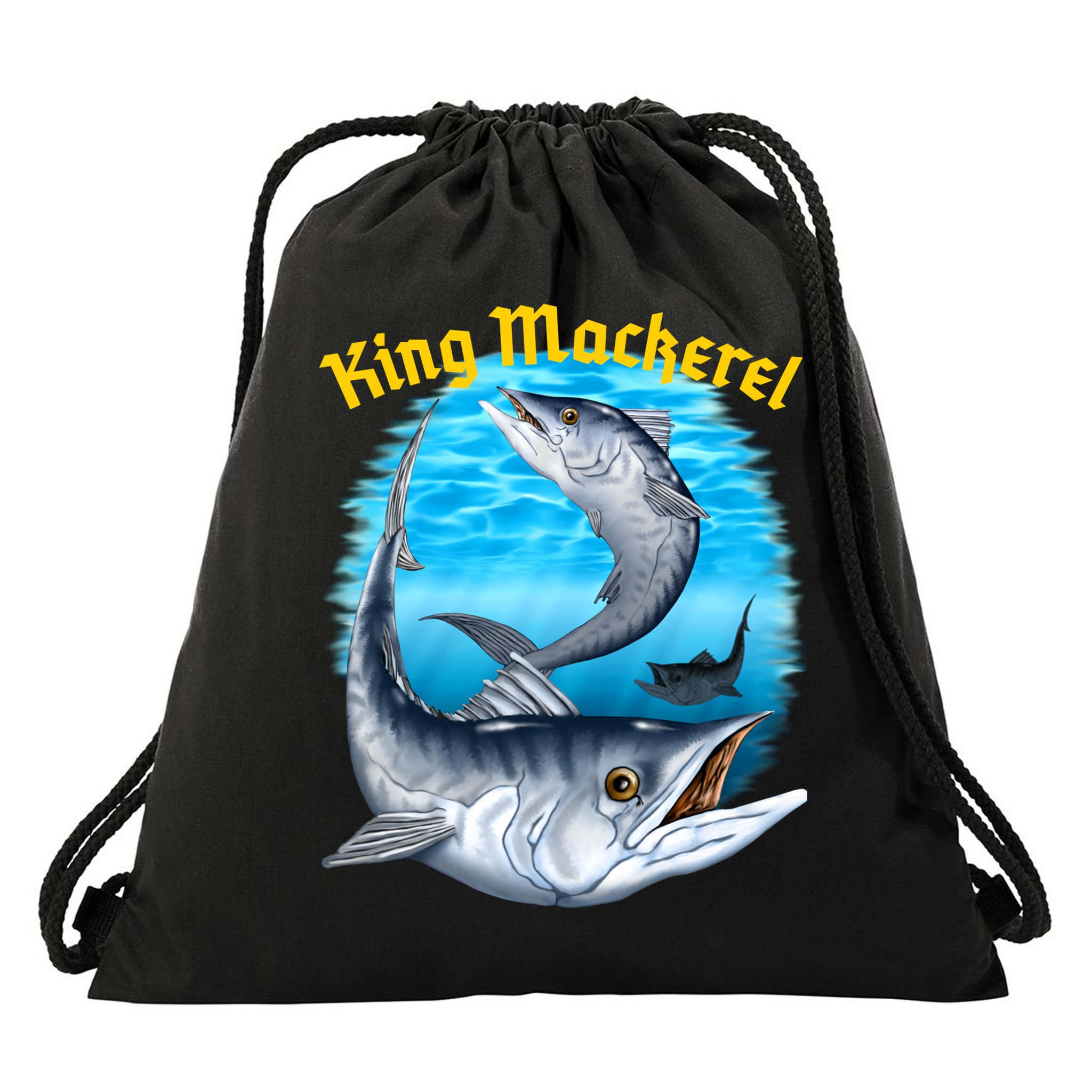 Wildlife - King Mackerel Fish Drawstring Bag