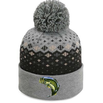 Wildlife - Large Mouth Bass Jumping The Baniff Cuffed Pom Beanie