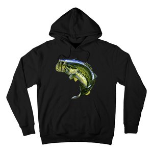 Wildlife - Large Mouth Bass Jumping Hoodie