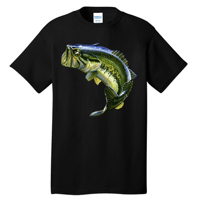 Wildlife - Large Mouth Bass Jumping Tall T-Shirt