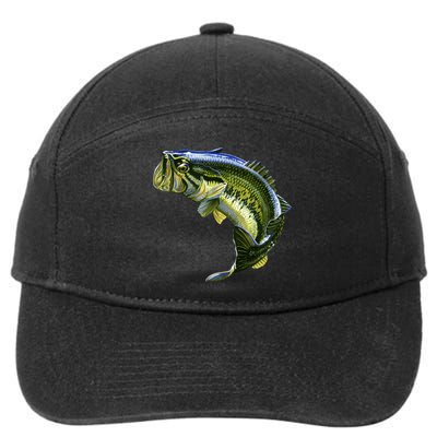 Wildlife - Large Mouth Bass Jumping 7-Panel Snapback Hat