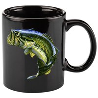 Wildlife - Large Mouth Bass Jumping 11oz C Handle Ceramic Mug