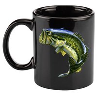 Wildlife - Large Mouth Bass Jumping 11oz C Handle Ceramic Mug