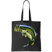 Wildlife - Large Mouth Bass Jumping Tote Bag