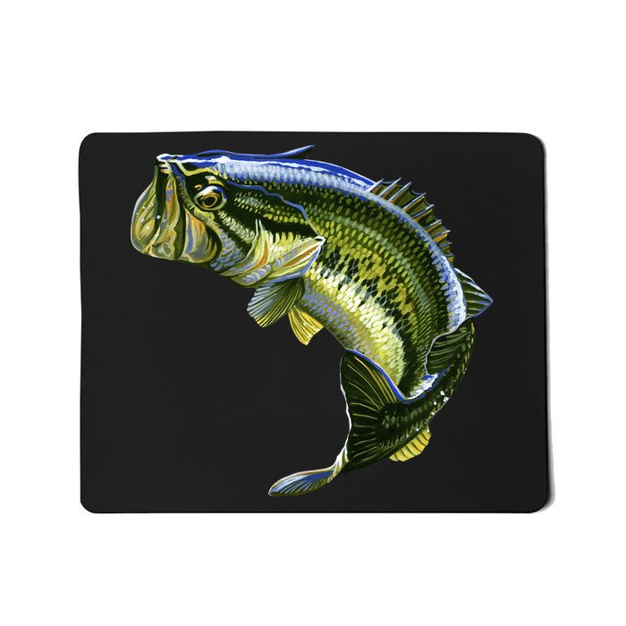 Wildlife - Large Mouth Bass Jumping Mousepad