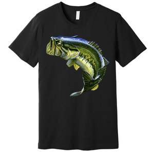 Wildlife - Large Mouth Bass Jumping Premium T-Shirt