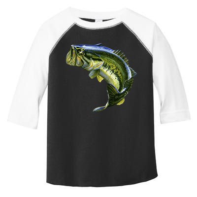 Wildlife - Large Mouth Bass Jumping Toddler Fine Jersey T-Shirt