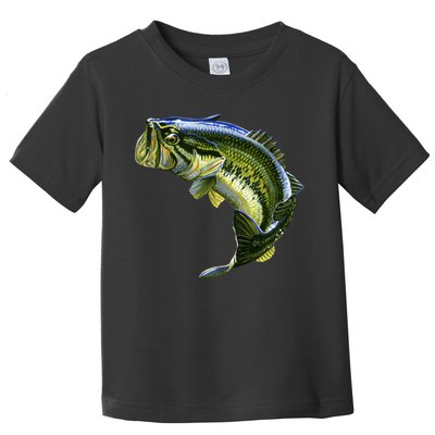 Wildlife - Large Mouth Bass Jumping Toddler T-Shirt