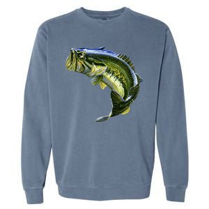 Wildlife - Large Mouth Bass Jumping Garment-Dyed Sweatshirt