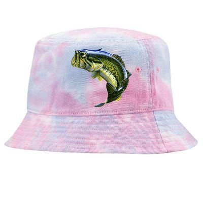 Wildlife - Large Mouth Bass Jumping Tie-Dyed Bucket Hat