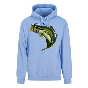 Wildlife - Large Mouth Bass Jumping Unisex Surf Hoodie