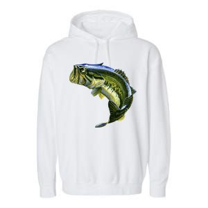 Wildlife - Large Mouth Bass Jumping Garment-Dyed Fleece Hoodie