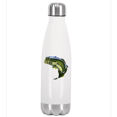 Wildlife - Large Mouth Bass Jumping Stainless Steel Insulated Water Bottle