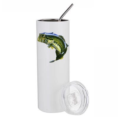 Wildlife - Large Mouth Bass Jumping Stainless Steel Tumbler